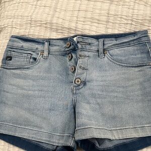 Kancan Trendy Light Blue Jean Shorts